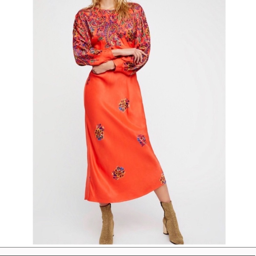 FREE PEOPLE Clarity Midi Dress - XS - Worn Once!